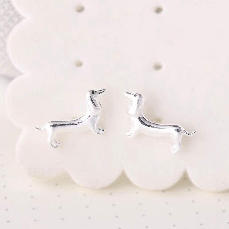 925 sterling silver cute dachshund earrings sterling silver earrings ...