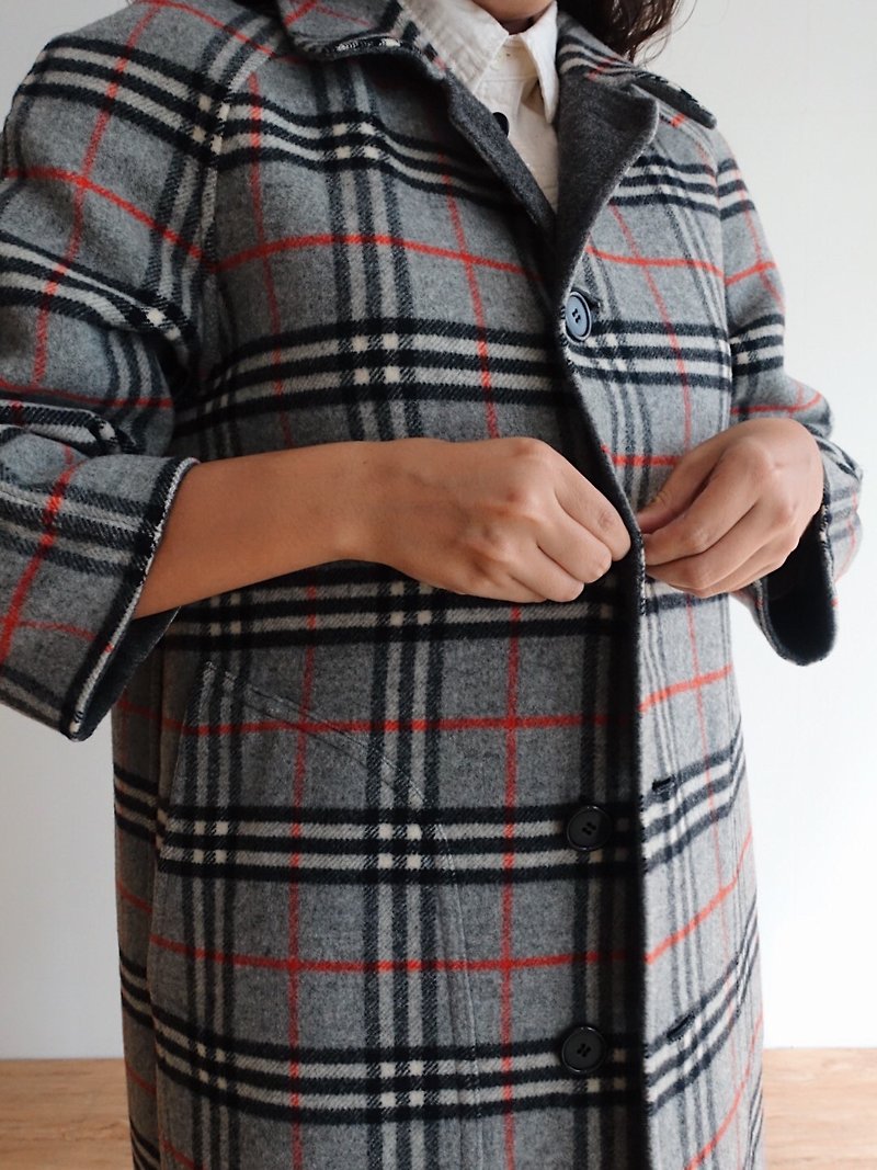 Vintage Coat / BURBERRYS Double-sided wool no.63 a - เสื้อแจ็คเก็ต - ขนแกะ หลากหลายสี