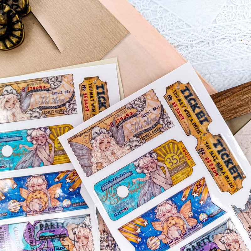 564 精靈時刻2 Time of elves2 / 轉印貼纸Transfer Stickers - 貼紙 - 其他材質 多色