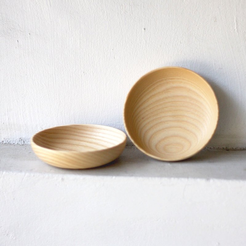 Little Ash Tray (2pcs) - Small Plates & Saucers - Wood 