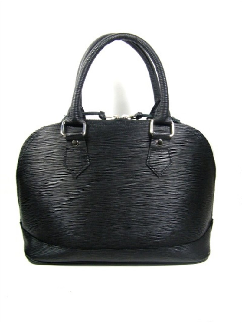 Wave handbag Shoulder - กระเป๋าถือ - หนังแท้ สีดำ