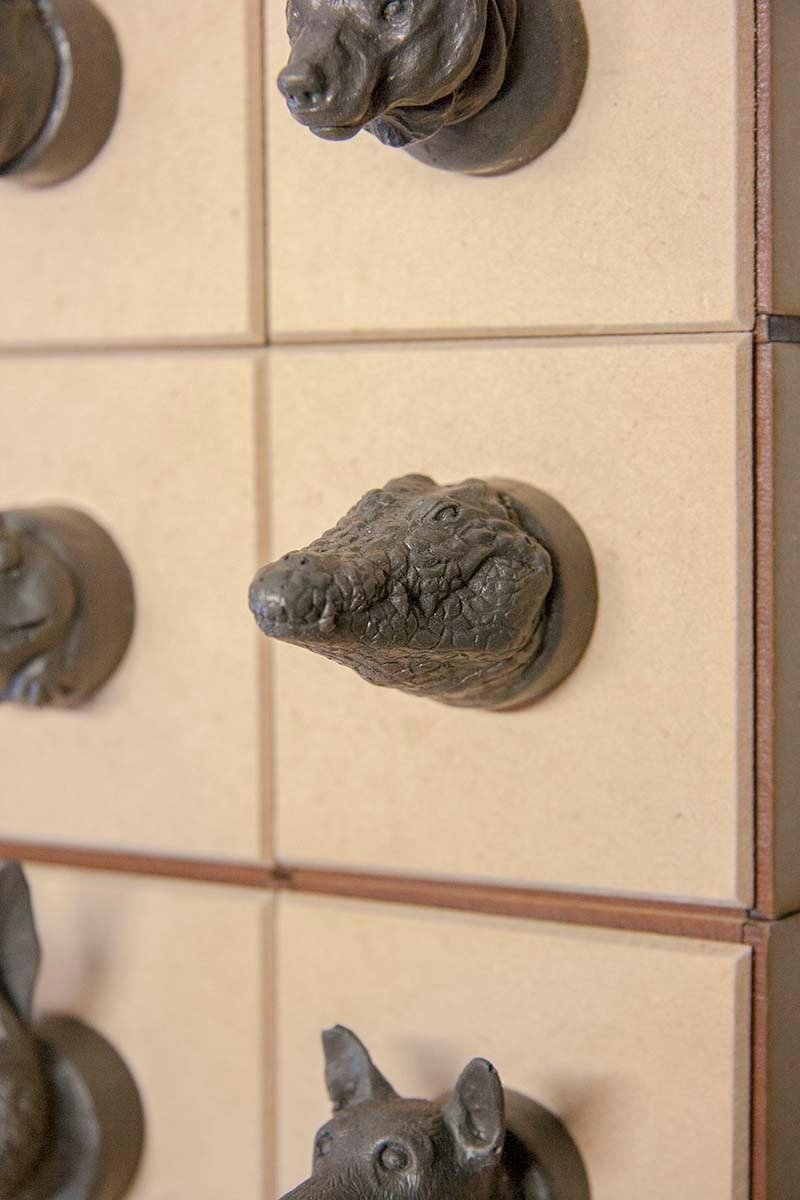 鱷魚 造型把手拉門 - 其他 - 其他材質 黑色