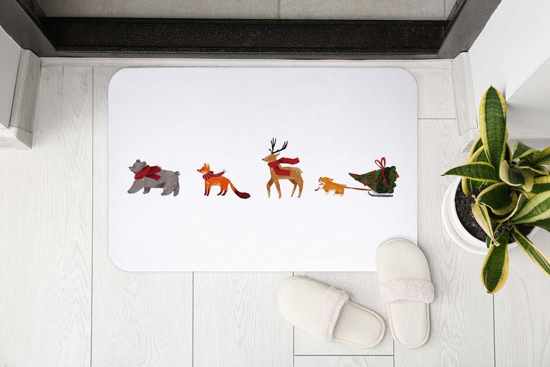 Christmas Animals – Diatomaceous Earth Mat (Hard) - Rugs & Floor Mats - Other Materials 