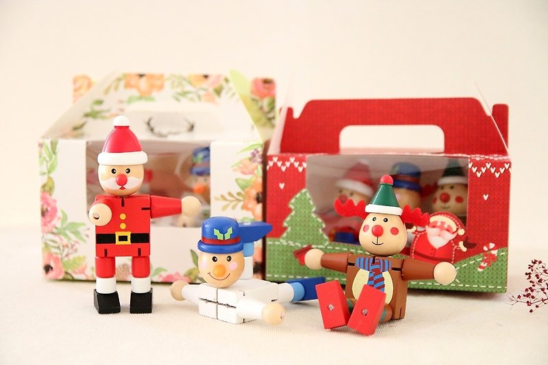 木製聖誕名片座 手機架 - 雪人萬用擺飾 - 其他 - 木頭 