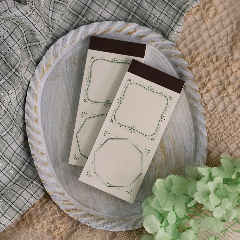 Botanical Garden - Stamen - Notepad - กระดาษโน้ต - กระดาษ สีเขียว