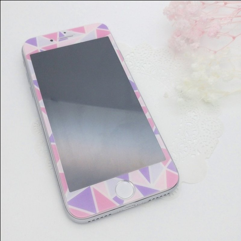 馬賽克鋼化玻璃保護貼 - 前貼&背貼 - 手機殼/手機套 - 其他材質 粉紅色
