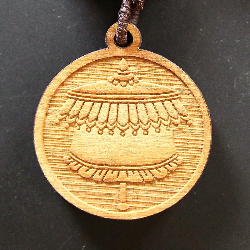 【Tibetan Cypress】Eight Ruixiang Blessing Charm-Victory Building (Champion and No. 1) - Charms - Wood 