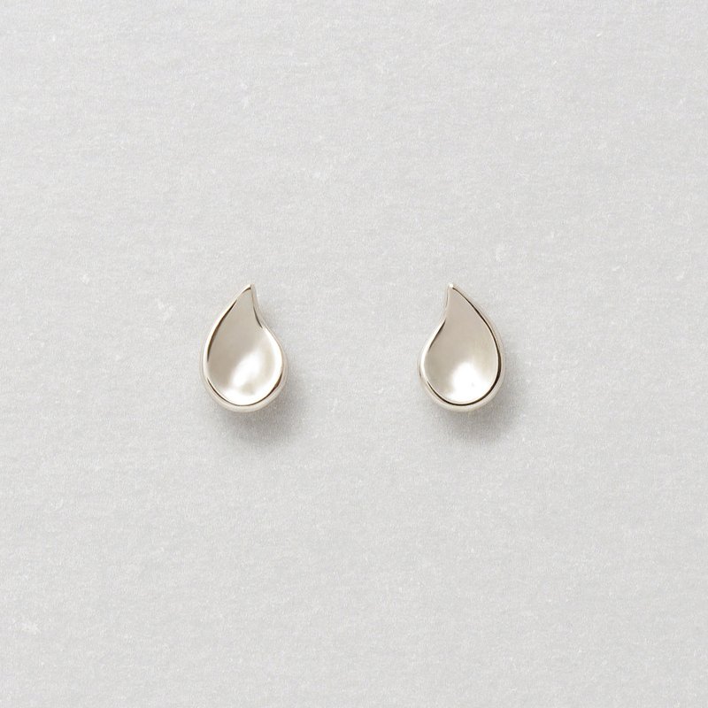 【Second Earrings】 鉑金露珠耳環 - 耳環/耳夾/耳骨夾 - 貴金屬 