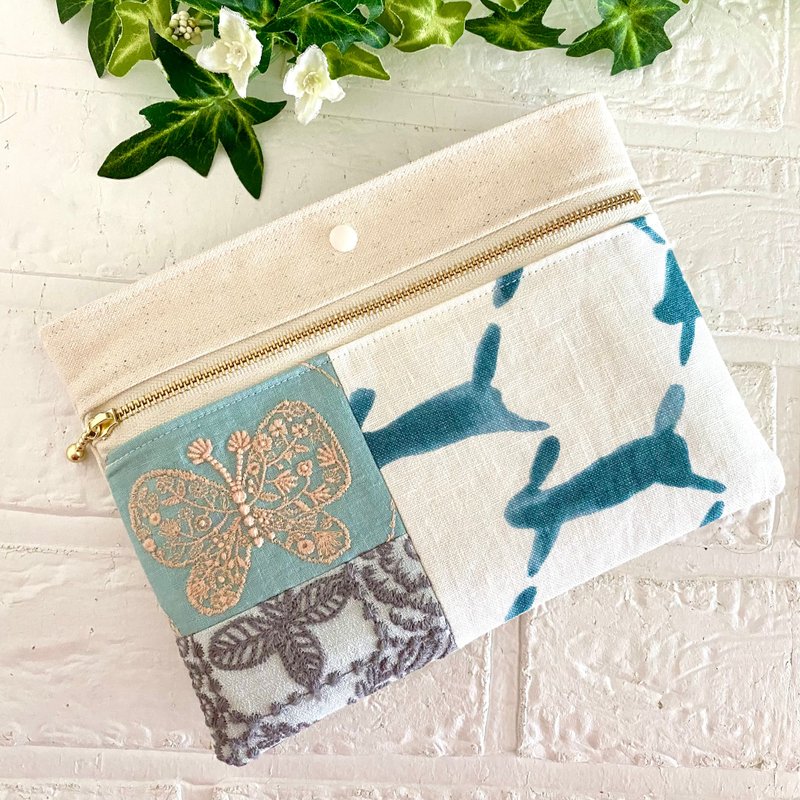 ミナペルホネン　ポーチ　 minaperhonen  porch - 化妝包/收納袋 - 棉．麻 