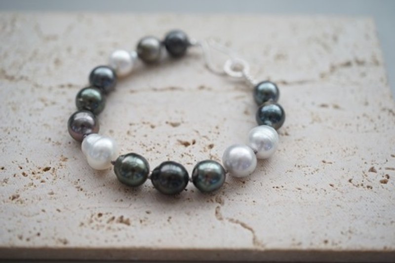 Pinkoi Proxy Purchase - [seasons] Black pearl volume bracelet - Bracelets - Gemstone 