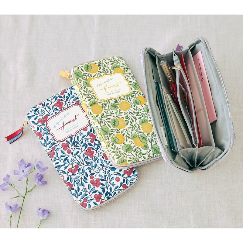 【am & be】Four Seasons Harvest Theme Portable Account Holder - แฟ้ม - เส้นใยสังเคราะห์ 