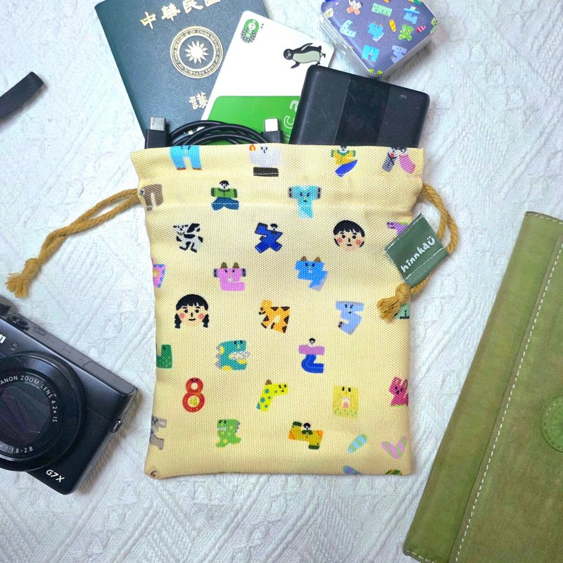 注音怪獸束口袋 - 束口袋/束口背包/水桶包 - 聚酯纖維 多色