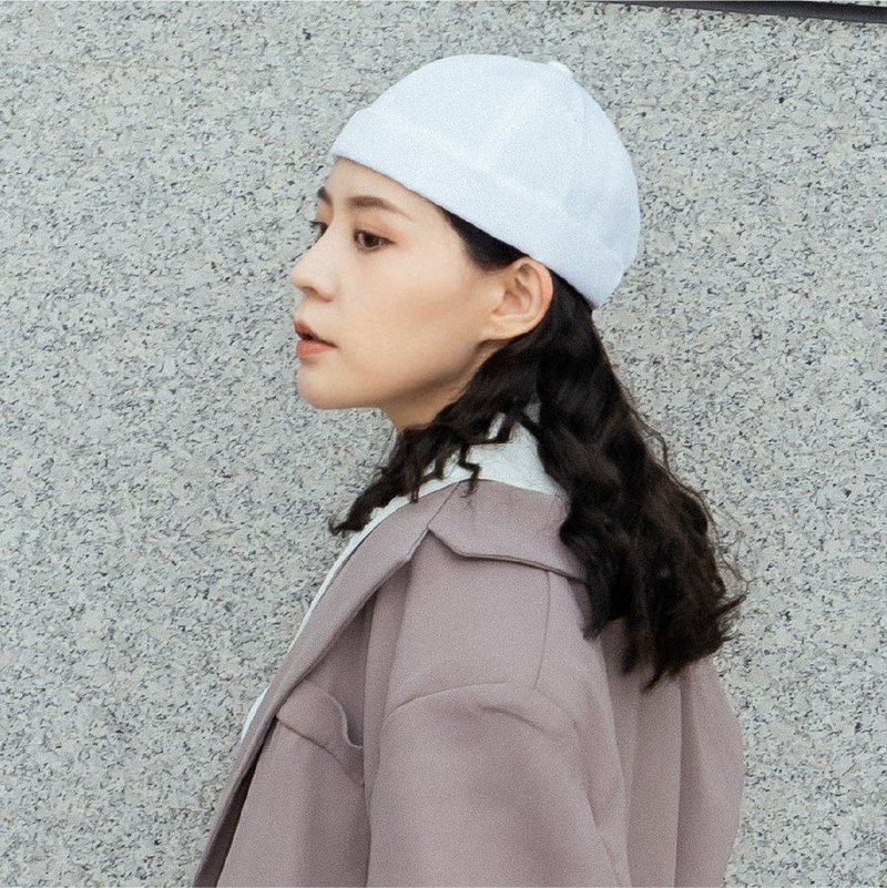 金屬鎖鏈水兵帽 - 帽子 - 其他材質 白色