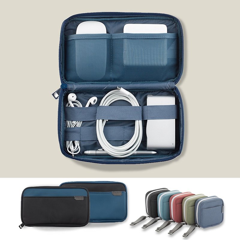 Preferential combination-Multifunctional waterproof 3C storage bag (large + small) mobile power travel storage - กระเป๋าแล็ปท็อป - วัสดุกันนำ้ หลากหลายสี