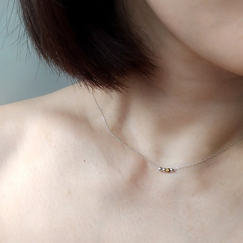 sn031-The Point of Memory-Sterling Silver Necklace - สร้อยคอ - เงินแท้ สีเงิน
