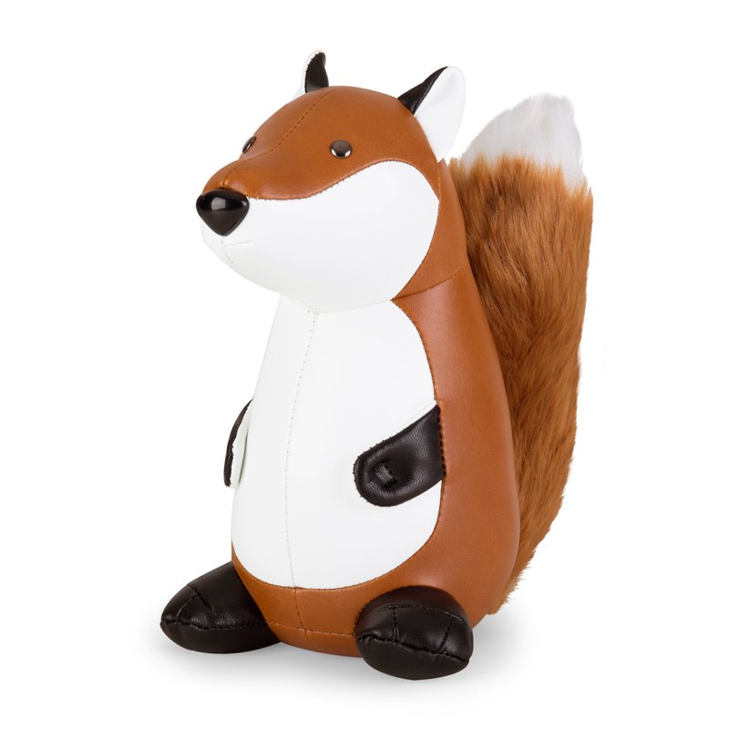 【ブックエンド】キツネ Fox レザーアニマルオブジェ | 新築祝い 誕生日プレゼント - 置物 - 合皮 多色