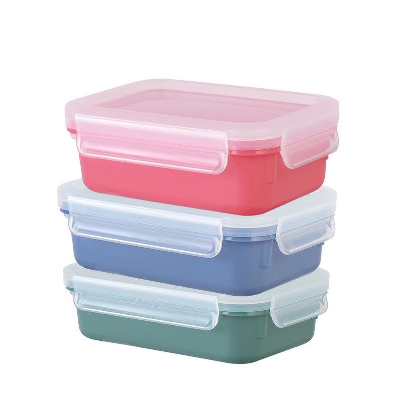 French Tefal MasterSeal color PP crisper 0.55L/0.8L/2.2L Three colors optional - กล่องข้าว - พลาสติก หลากหลายสี