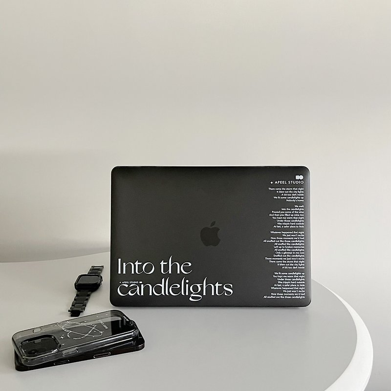 Candlelight MacBook Case APEEL STUDIO - Tablet & Laptop Cases - Plastic Transparent