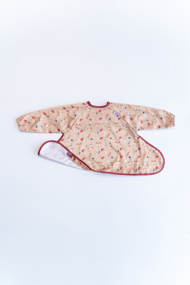 Tidy TOT Cover & Catch Bib Long Sleeve - Foxes pattern - ผ้ากันเปื้อน - วัสดุอื่นๆ 