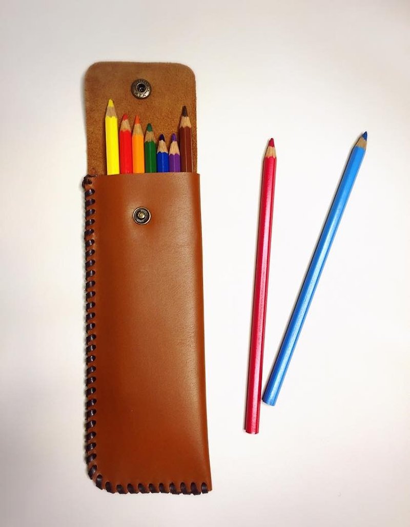 LEATHER STRING PENCASE - กล่องดินสอ/ถุงดินสอ - หนังแท้ 