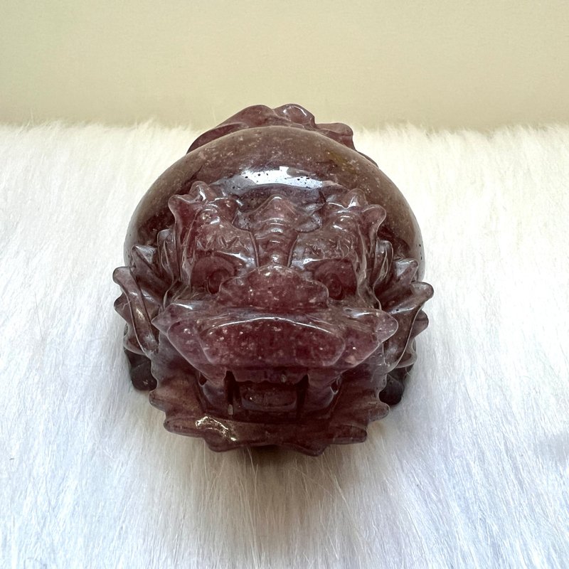 紅草莓晶龍龜 | 水晶 | 水晶龍龜 | 水晶擺件 - 擺飾/家飾品 - 水晶 紅色