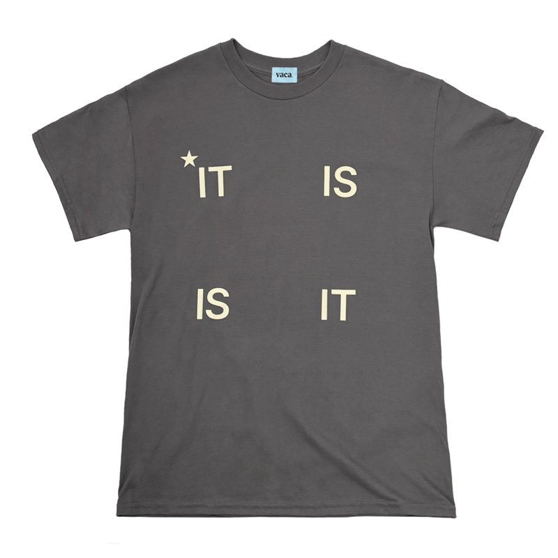 IT IS T_SHIRT (CHARCOAL) - 女 T 恤 - 棉．麻 粉紅色