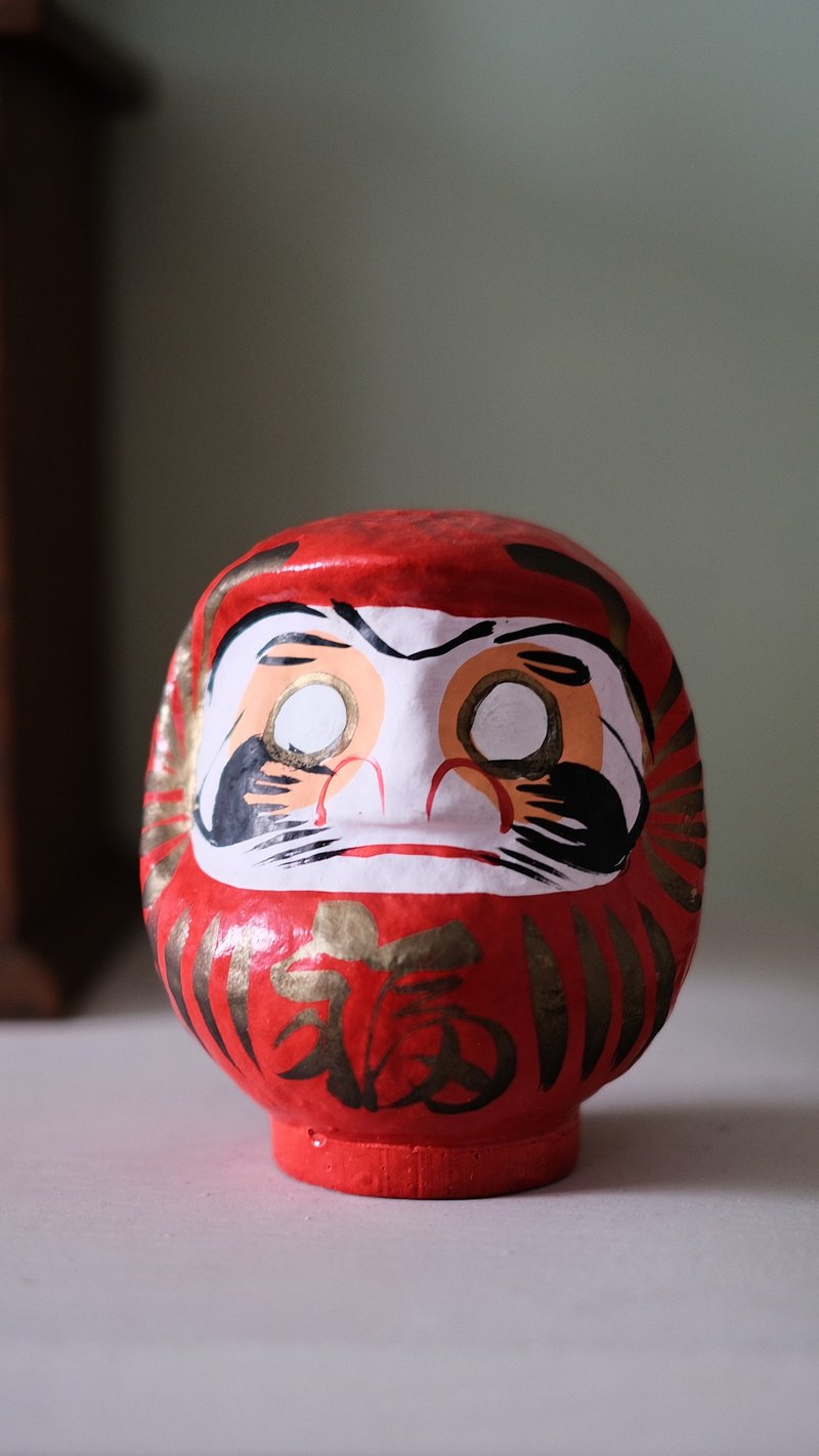 Japanese Traditional Daruma Doll for Good Fortune - Items for Display - Paper 