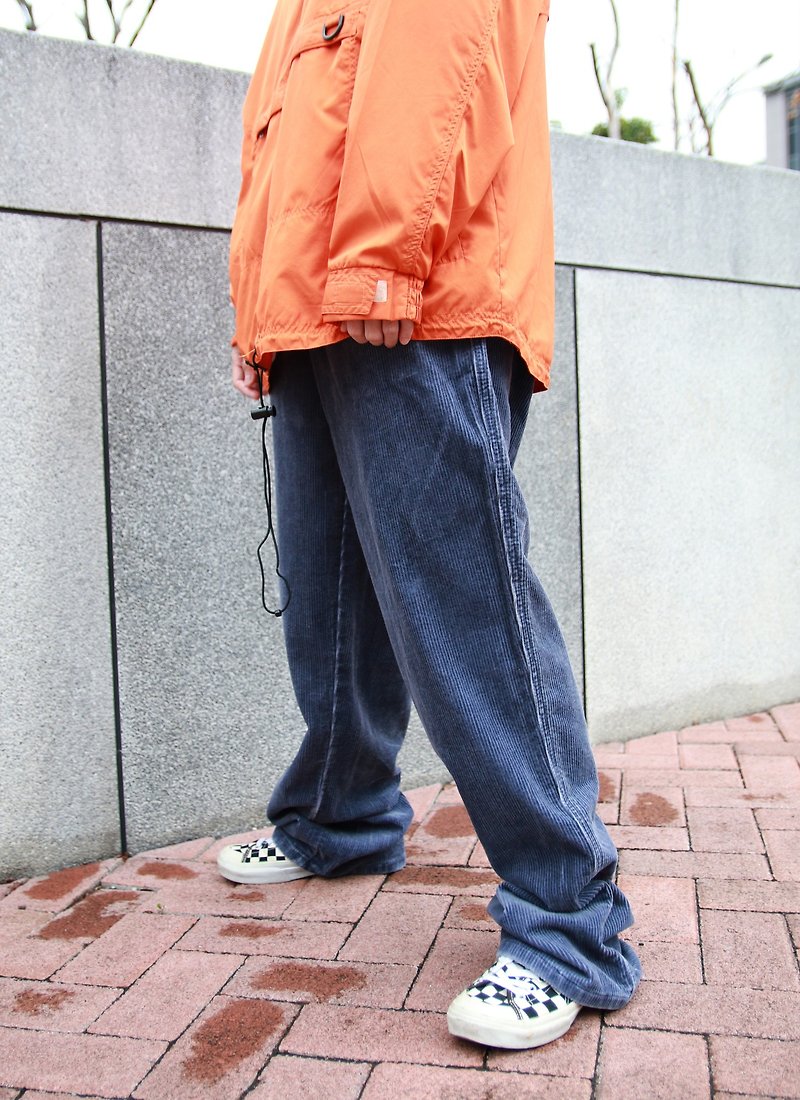 Back to Green:: Corduroy pants midnight blue / / vintage / / - Men's Pants - Other Materials 