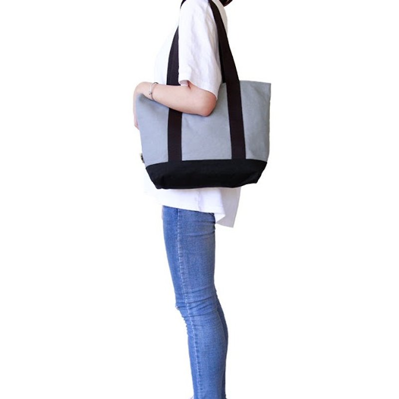 [Early Spring Shoulder Bag] - Dark Gray - Messenger Bags & Sling Bags - Cotton & Hemp Gray