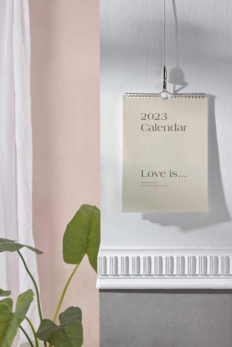 2023【愛情月曆】存在日曆Wall Calendars - 日曆/月曆/年曆 - 紙 白色