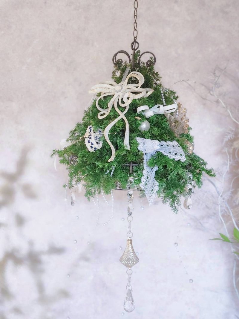 冬霧 白羽之森懸吊聖誕樹【限店面自取/雙北專送】 - 乾燥花/永生花 - 植物．花 多色