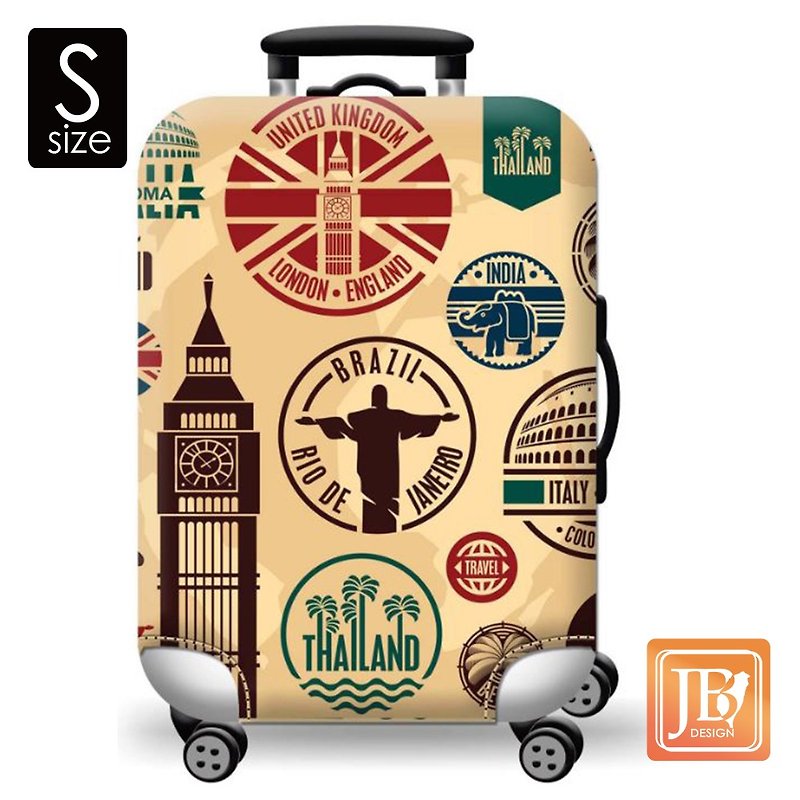 LittleChili Luggage Cover-Around the World S - กระเป๋าเดินทาง/ผ้าคลุม - วัสดุอื่นๆ 