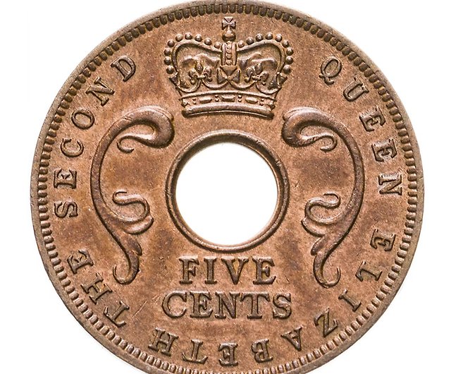 東アフリカ コイン リング 5 セント 1949-1952 コイン リング メンズ