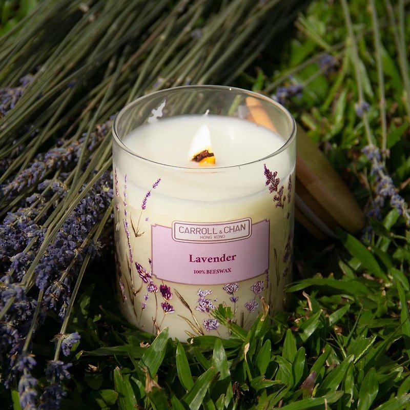 Lavender Beeswax Jar Candle - Candles & Candle Holders - Eco-Friendly Materials 