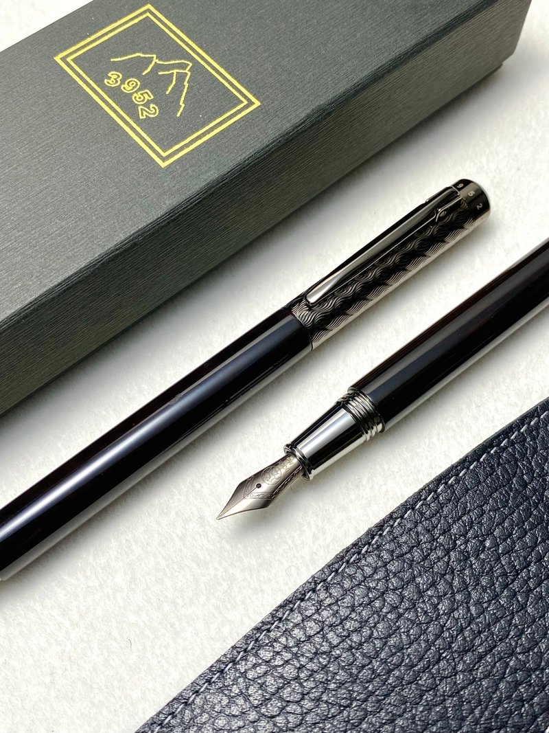 3952老山羊-鵝鑾鼻 黑檀木 高清高亮版 鈦尖刀尖(小李飛刀)鋼筆 - 鋼筆 - 其他材質 