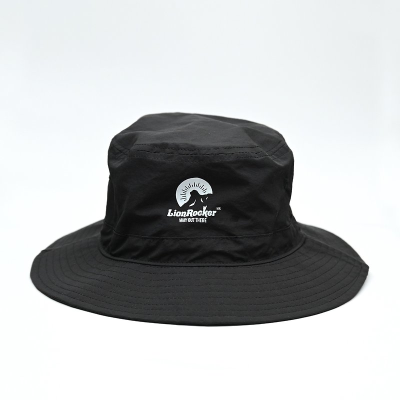 Lion Rock LionRocker HK Waterproof Fisherman Hat (Black) Lightweight and Breathable - Hats & Caps - Polyester Black