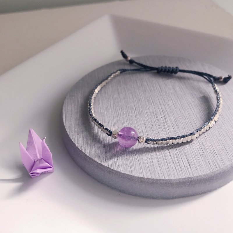 【Crystal Bracelet】Fantasy et Amethyst - สร้อยข้อมือ - คริสตัล สีม่วง