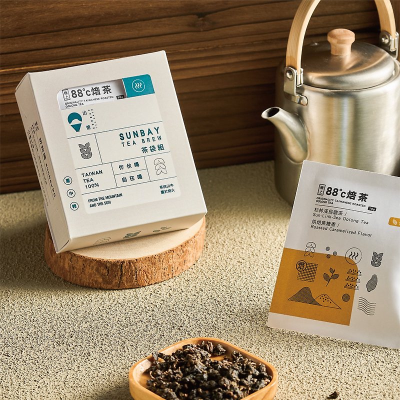 【山焙 SUNBAY TEA】88c 焙茶 作伙喝原葉茶包3入 - 茶葉/漢方茶/水果茶 - 紙 