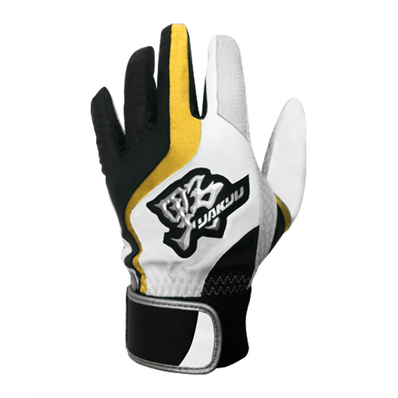 【YAKYU】PRO Style(Single)Genuine Leather - White/Yellow - อุปกรณ์เสริมกีฬา - หนังแท้ สีเหลือง