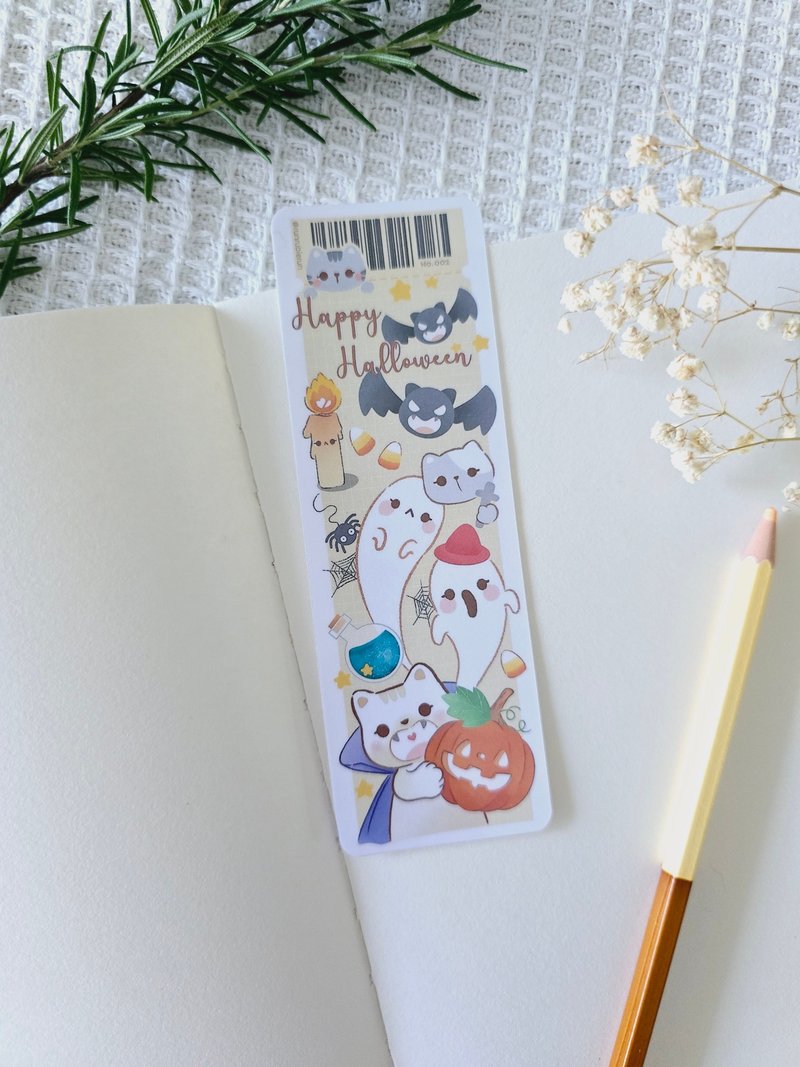 Halloween cat bookmark. - 書籤 - 紙 多色