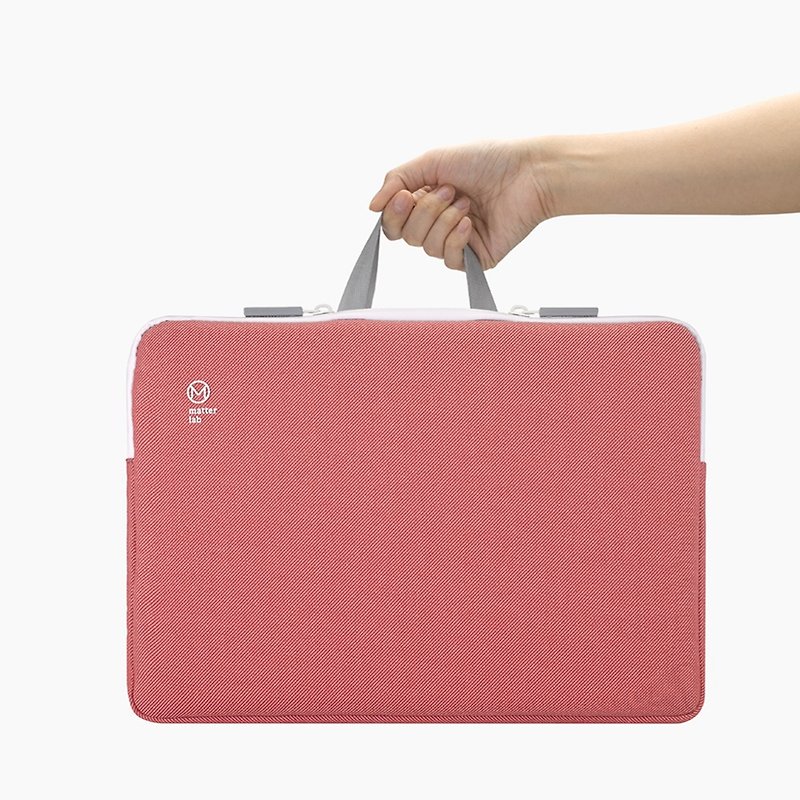 Blanc Macbook 15.4-16吋防潑水減震2Way筆電保護袋-大地紅