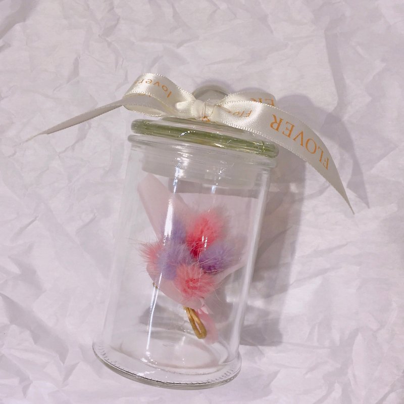 Flover芙拉設計 瓶中精靈 不凋兔尾永生花 - 擺飾/家飾品 - 植物．花 