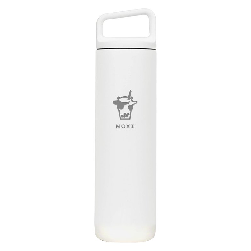 MOXI x MiiR Double Wall Vacuum Wide Mouth Bottle 20oz/591ml (Fashion White) - กระบอกน้ำร้อน - สแตนเลส ขาว