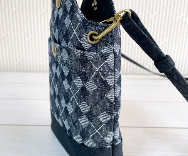 岡山デニム 倉敷帆布 バイカラー スマホポシェット スマホ