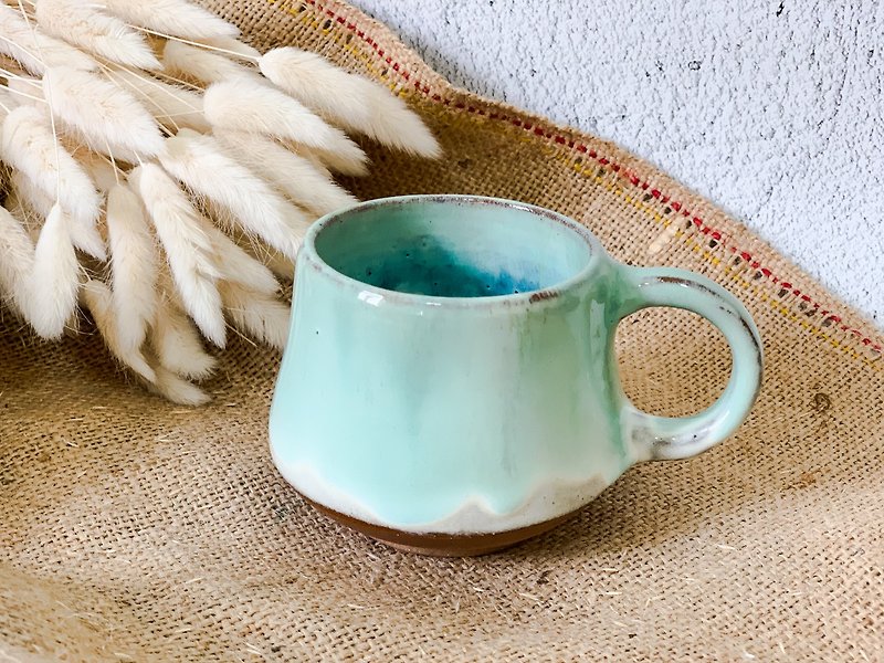 Lake Green Mug - Mugs - Pottery 