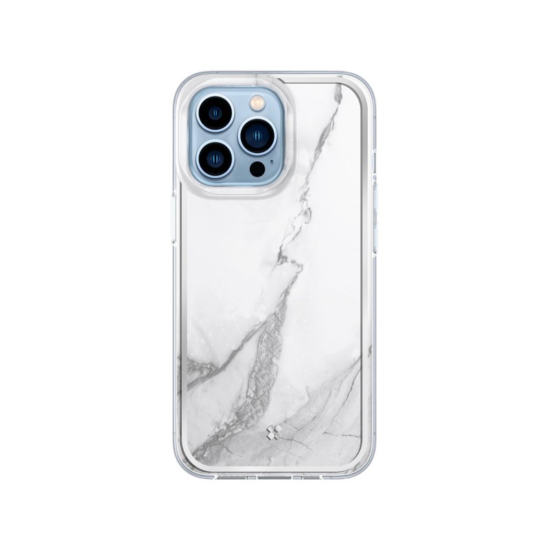 IPHONE 13 PRO MAX / 13 PRO / 13 CASE: PRISMART MARBLE WHITE - Phone Cases - Plastic White