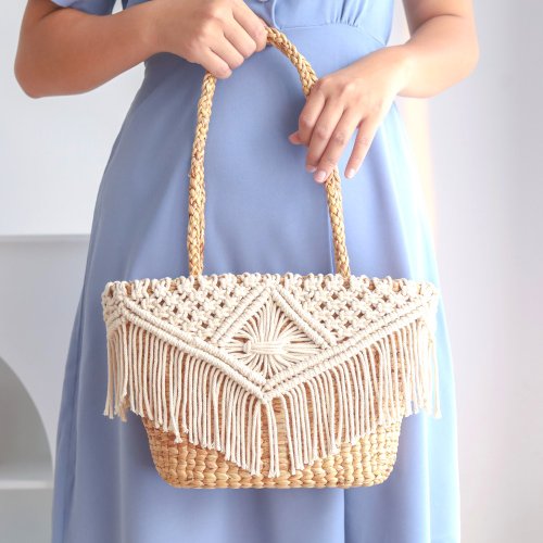 Bohemian Crochet Women Shoulder Bags Large Capacity Granny Square White  Handbags Cute Purses Summer Beach Hollow Out Tote Bag - AliExpress