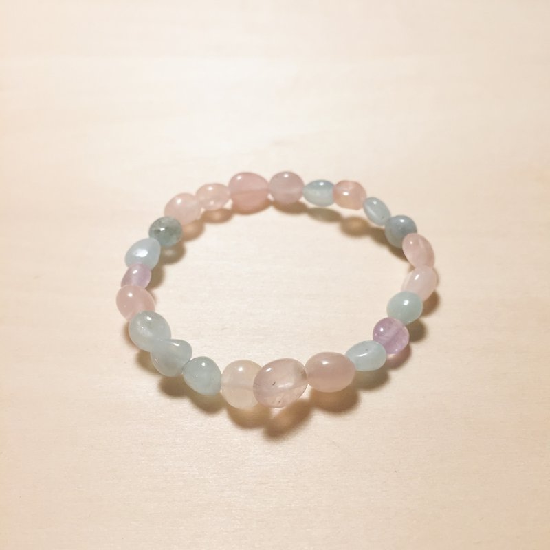 Irregular multi-color Gemstone mixed color bracelet - Bracelets - Crystal Multicolor
