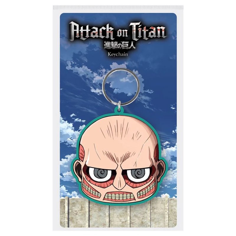 【進擊的巨人】超大型巨人Q版造型鑰匙圈/Attack On Titan - 鑰匙圈/鑰匙包 - 橡膠 多色