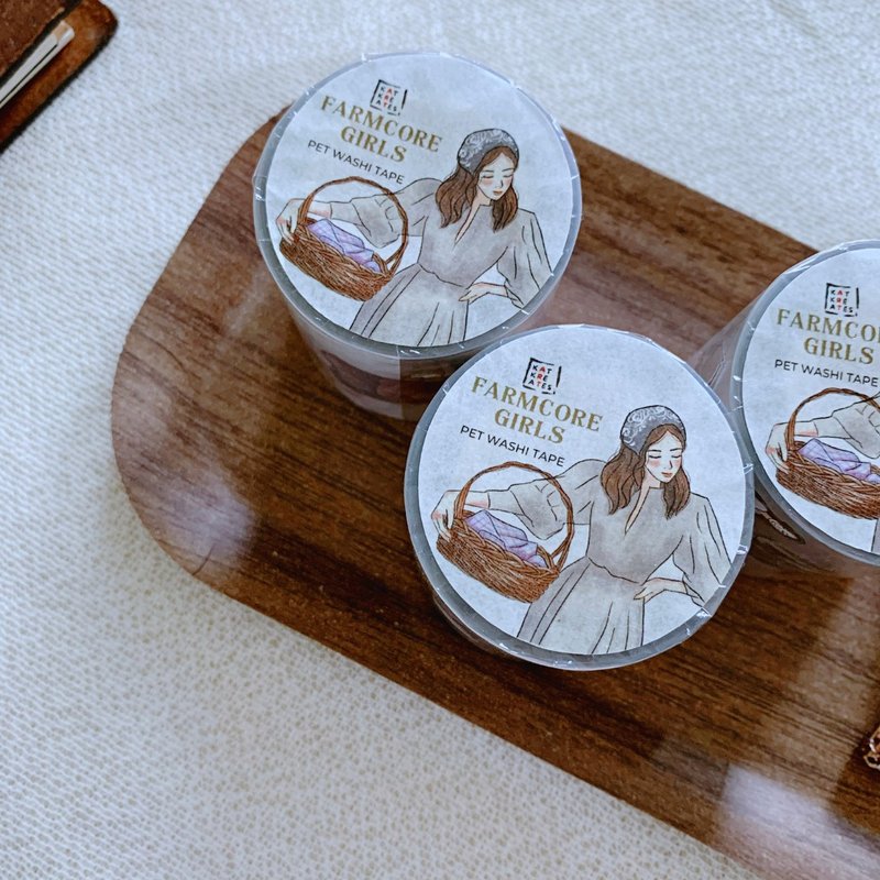 Farmcore / 5cm Clear PET Washi Tape - 紙膠帶/和紙/PET - 其他材質 